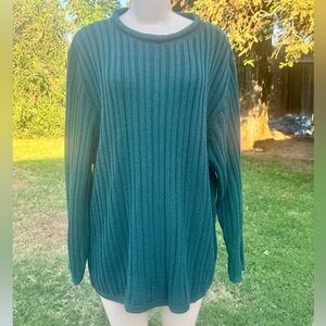 Bobbie Brooks Deep Teal Women's Crew Neck Sweater